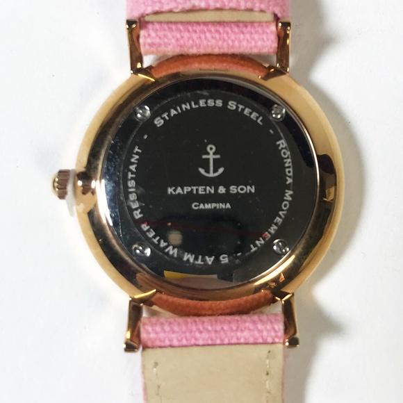 Kapten & Son Pink Canvas Strap Analog Watch - Picture 4 of 8